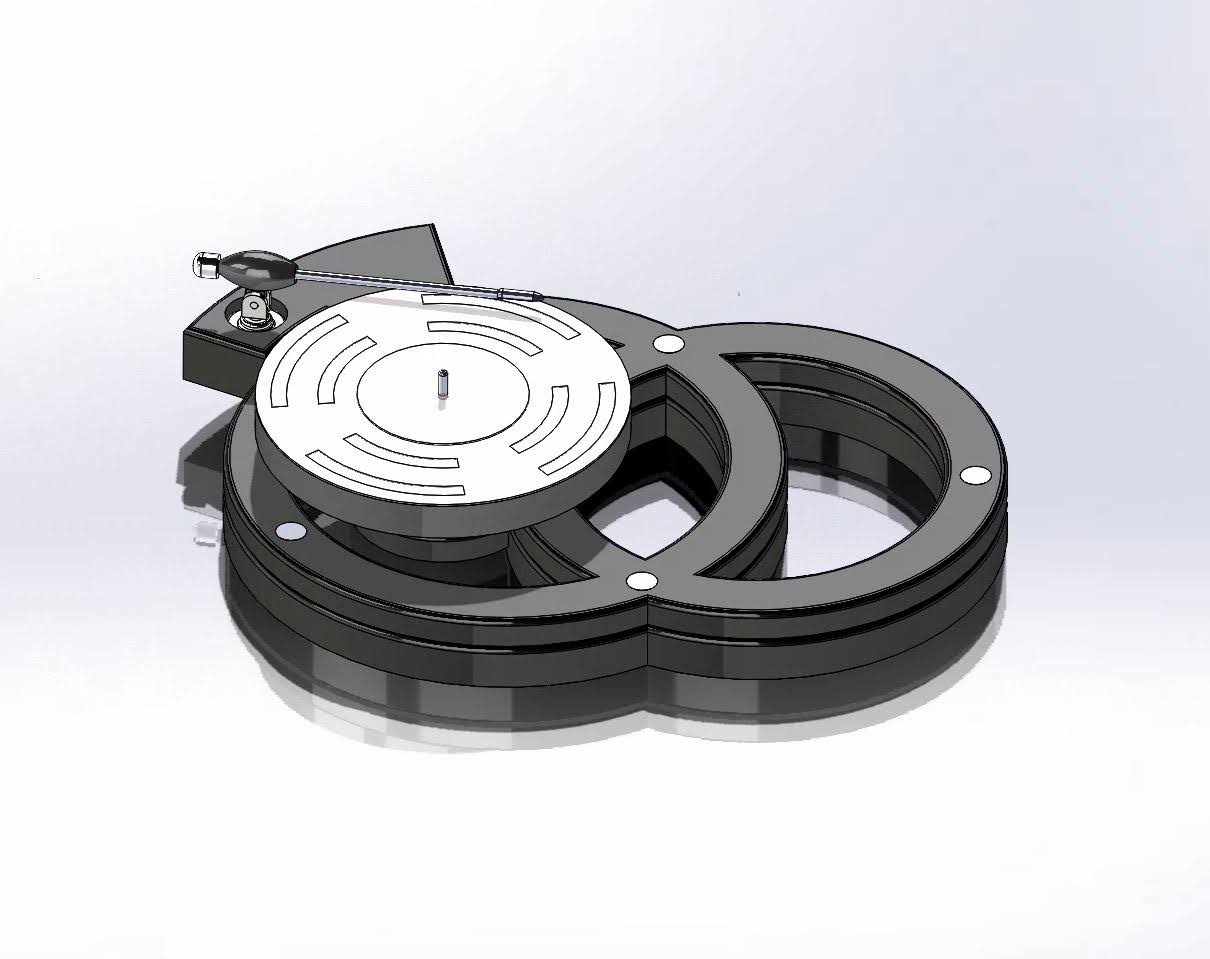 Record player SolidWorks render